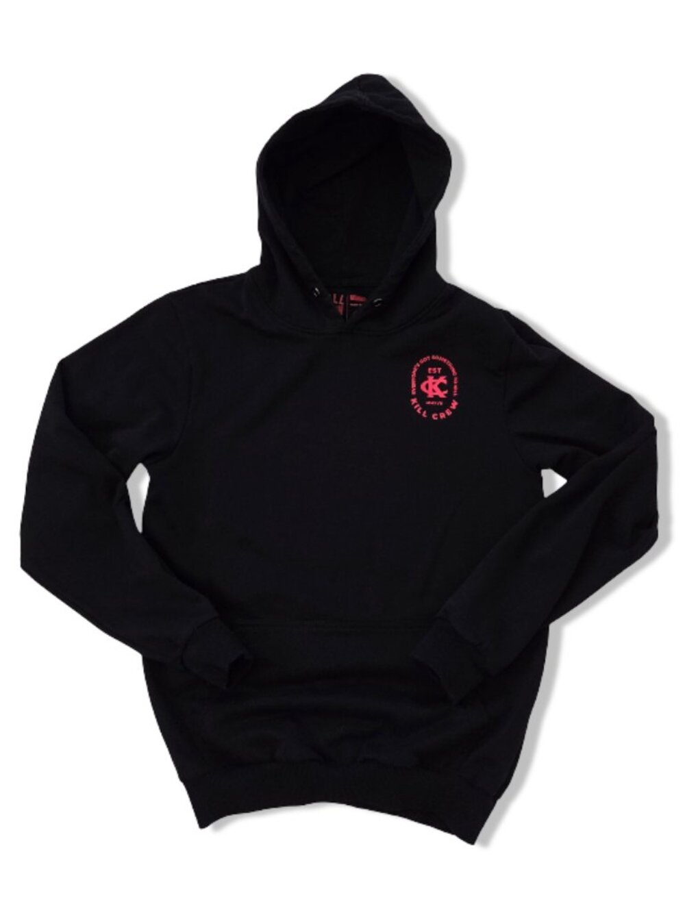 Kill Crew Fighters Club Hoodie Women S Black Wolf Demon Graphic Porrada Series